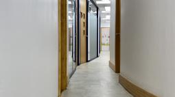 Corridor leading to consultation rooms